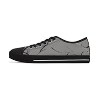 Trendy Women's Low Top Sneakers with Marble Design