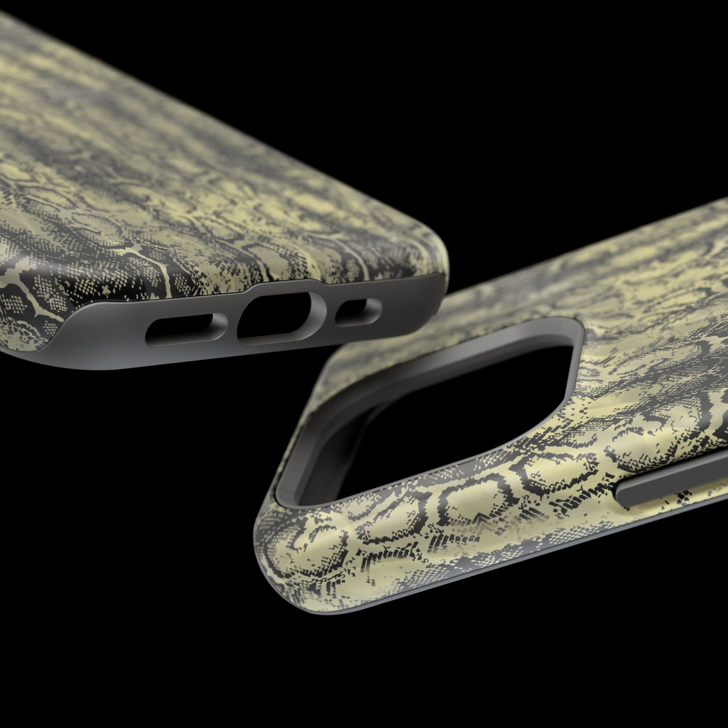 Stylish Snake Skin Magnetic Tough Case - Durable Protection for Your Phone