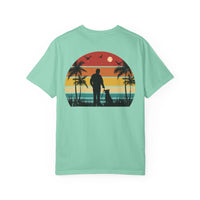Sunset Silhouette Unisex T-Shirt, Perfect for Nature Lovers, Pet Owners, Casual Days, Summer Outings, Gift for Him or Her