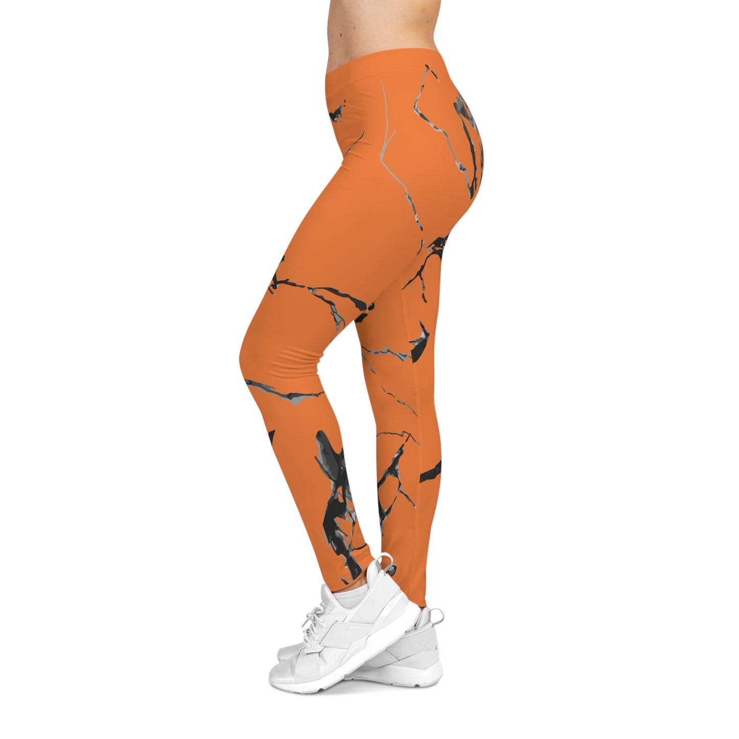 Bold Marble Print Women's Casual Leggings, Stylish Activewear, Comfortable Yoga Pants, Vibrant Fitness Wear, Trendy Athleisure Bottoms