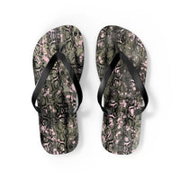 Trendy Pink Camouflage Flip Flops - Stylish Summer Sandals for Casual Wear