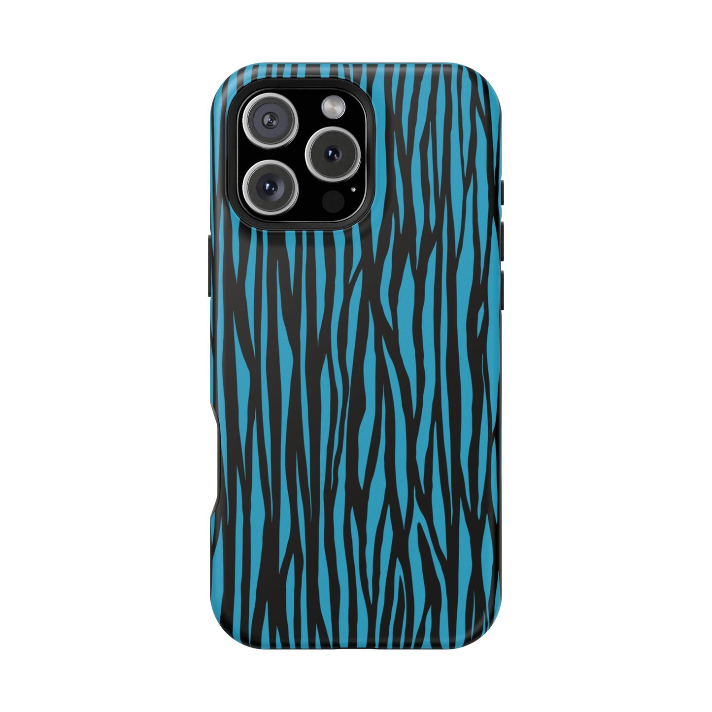 Zebra Print Magnetic Tough Case for iPhone - Durable & Stylish Phone Protection