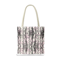 Elegant Python Print Tote Bag - Stylish and Trendy Carryall for Everyday Use