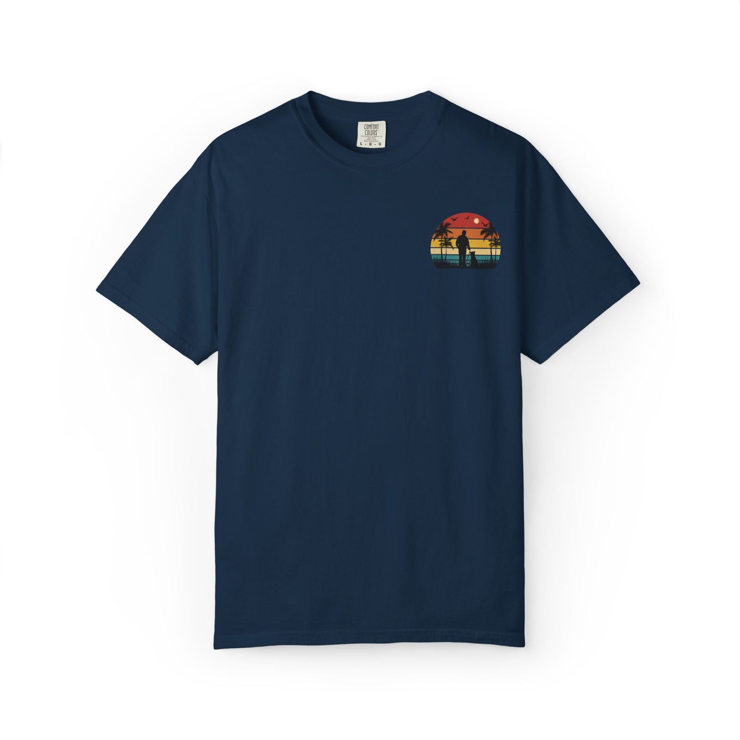 Sunset Silhouette Unisex T-Shirt, Perfect for Nature Lovers, Pet Owners, Casual Days, Summer Outings, Gift for Him or Her