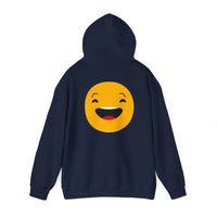 Funny Smile Emoji Hoodie - Unisex Heavy Blend™ Sweatshirt for Everyday Comfort