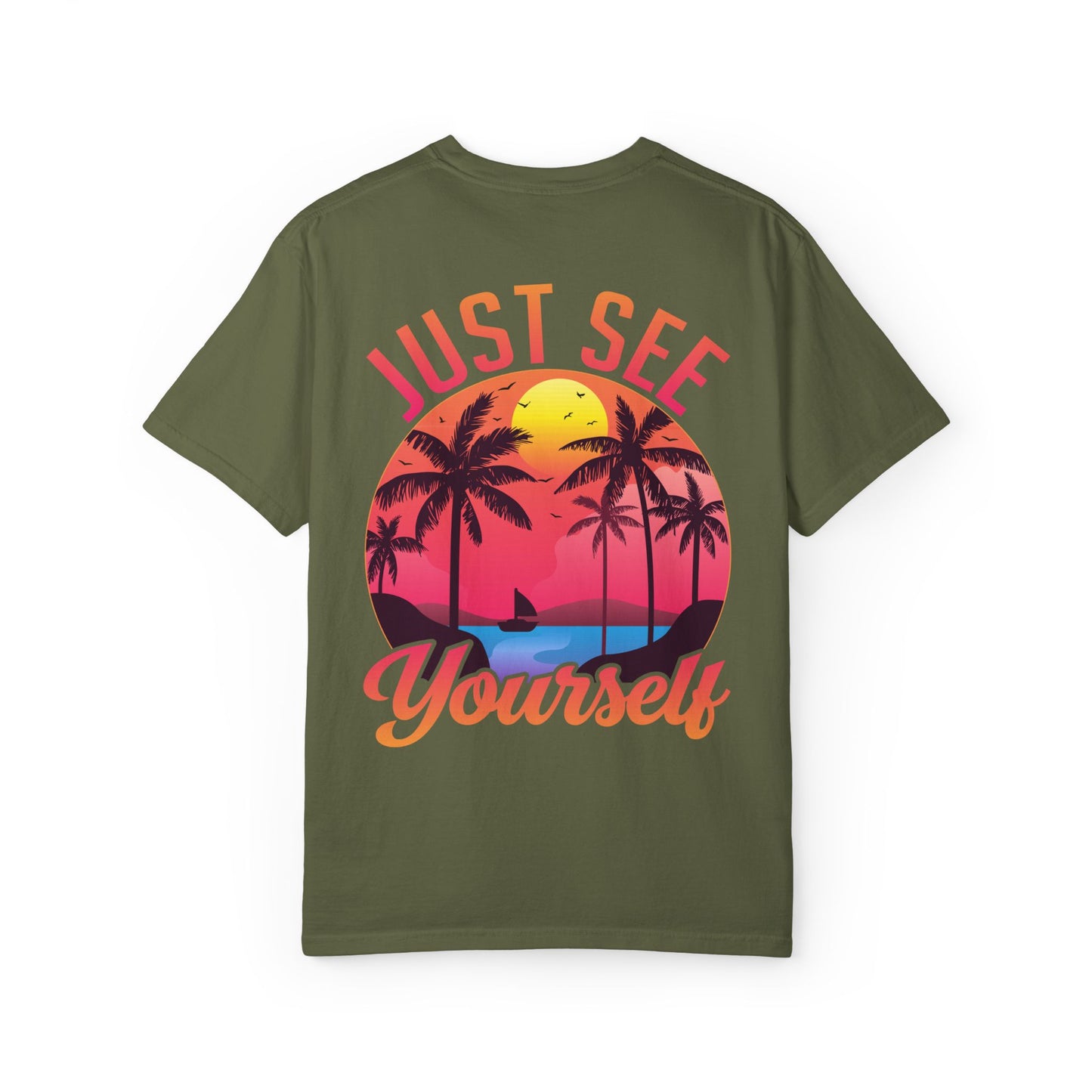 Tropical Vibes T-Shirt, Summer Casual Tee, Unisex Streetwear, Vacation Shirt, Beach Life Apparel, Gift for Travelers