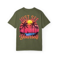 Tropical Vibes T-Shirt, Summer Casual Tee, Unisex Streetwear, Vacation Shirt, Beach Life Apparel, Gift for Travelers