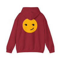 Smiley Face Unisex Heavy Blend Hooded Sweatshirt – Cozy & Playful Comfort for All Occasions