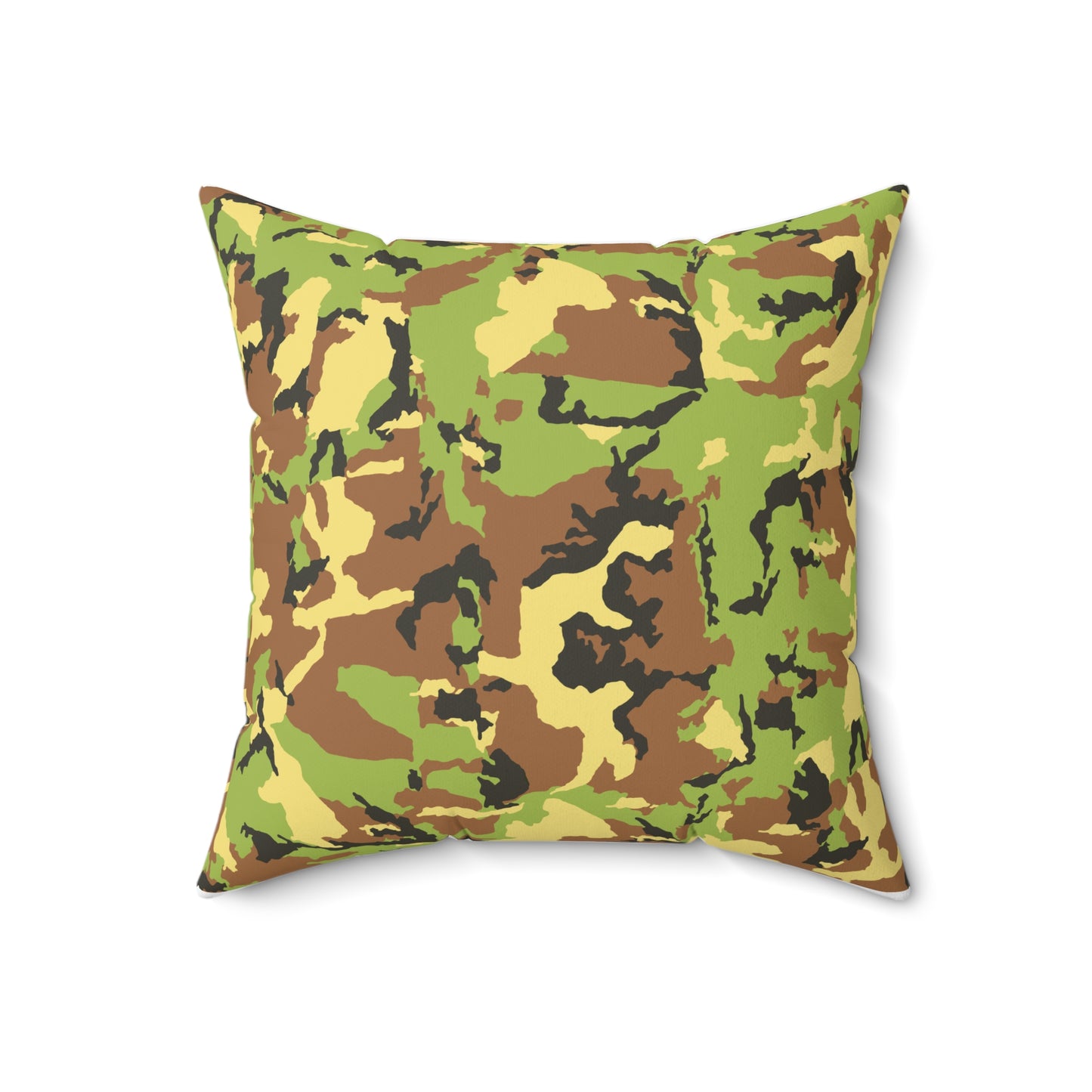 Camo Square Pillow - Cozy Military-Inspired Decor for Outdoor Enthusiasts