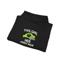 This Girl Loves Her Army Man Hoodie, Military Sweatshirt, Unisex Army Merchandise, Gifts for Military Spouses, Patriotic