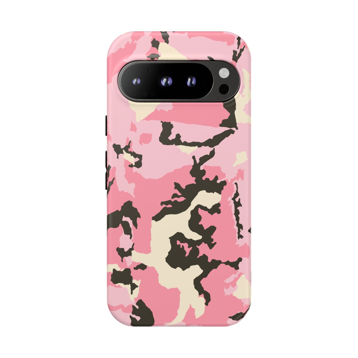 Stylish Tough Phone Case – Pink Camo Design for Bold Protection  Make a statement while keeping your phone safe with this eye-catching pink camouflage case that blends fashion with durability.