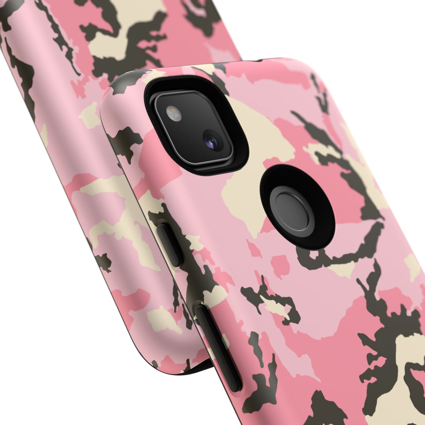 Stylish Tough Phone Case – Pink Camo Design for Bold Protection  Make a statement while keeping your phone safe with this eye-catching pink camouflage case that blends fashion with durability.