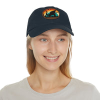 Adventure Dad Hat with Leather Patch – Perfect for Outdoor Enthusiasts
