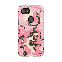 Stylish Tough Phone Case – Pink Camo Design for Bold Protection  Make a statement while keeping your phone safe with this eye-catching pink camouflage case that blends fashion with durability.