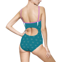 Chic Women's Swimsuit with Elegant Bird Design - Perfect for Summer Fun