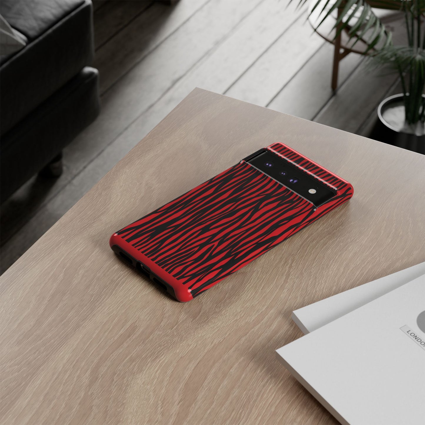 Bold Zebra Print Phone Case - Tough Protection for Trendsetters