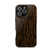 Stylish Magnetic Tough Phone Case - Bold Striped Design