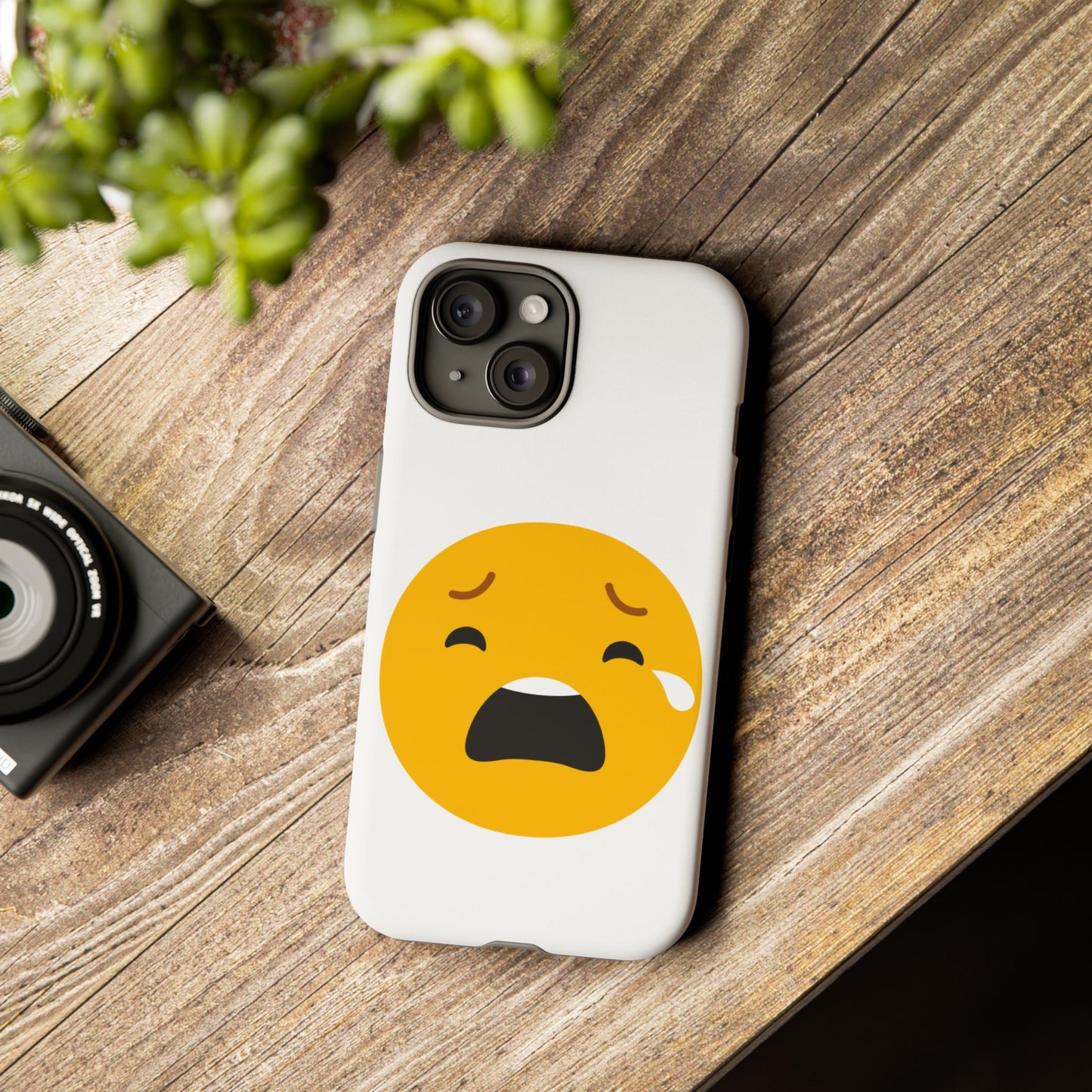 Emotional Tough Case – Sad Emoji Phone Case for Supportive Gifts