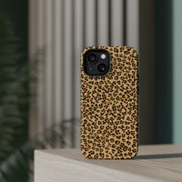 Leopard Print Magnetic Tough Case for iPhone – Bold Style, Rugged Protection  Make a fierce statement while keeping your iPhone safe with this stylish and durable magnetic tough case featuring a trendy leopard print design.