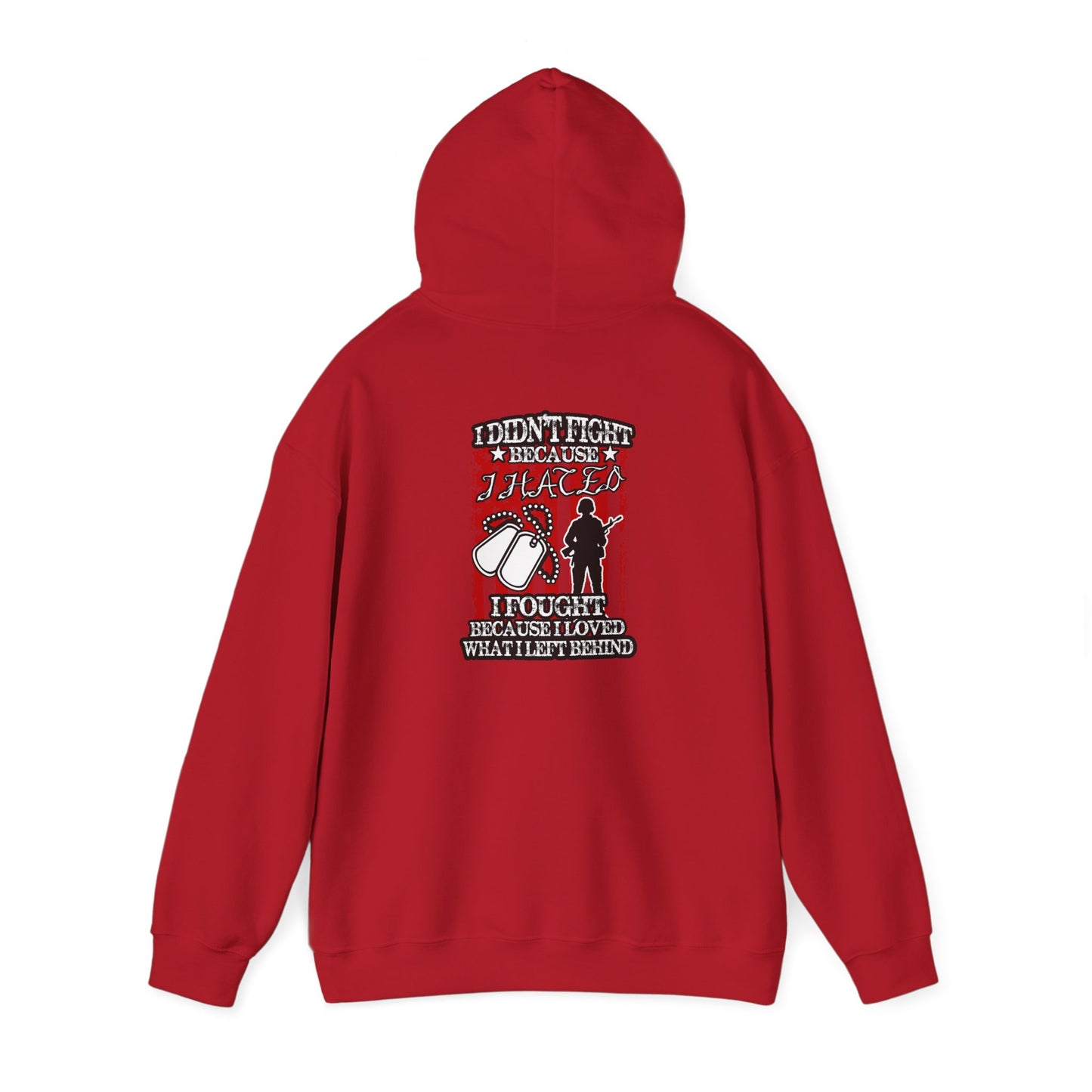 Military Supporter Hoodie, Patriotic Sweatshirt, Independence Day Gift, Veteran Clothing, USA Flag Apparel