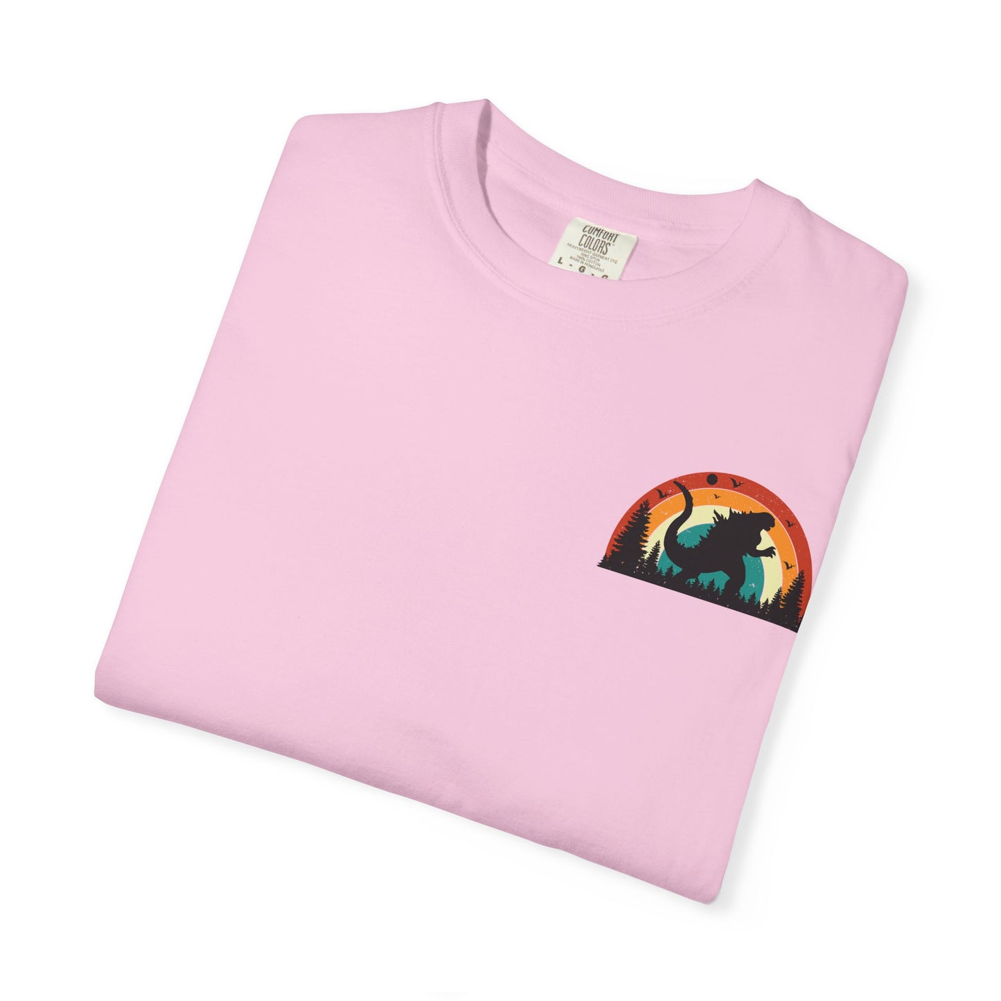 Retro Sunset Dinosaur Unisex T-Shirt