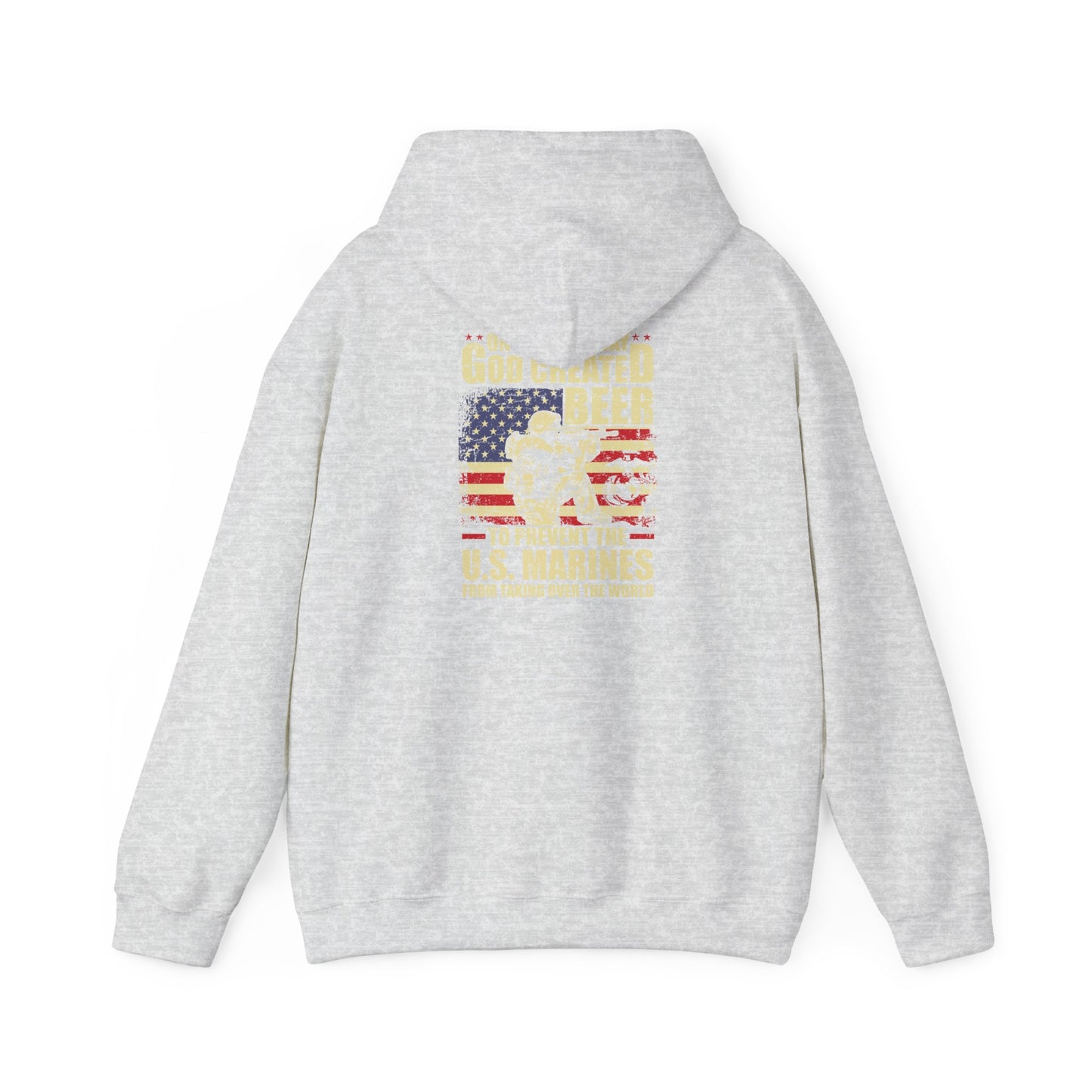 God Created Beer Hoodie, Marine Sweatshirt - Funny Drinking Gift, Unisex Pullover, Alcohol Lover, Birthday Present, Cool