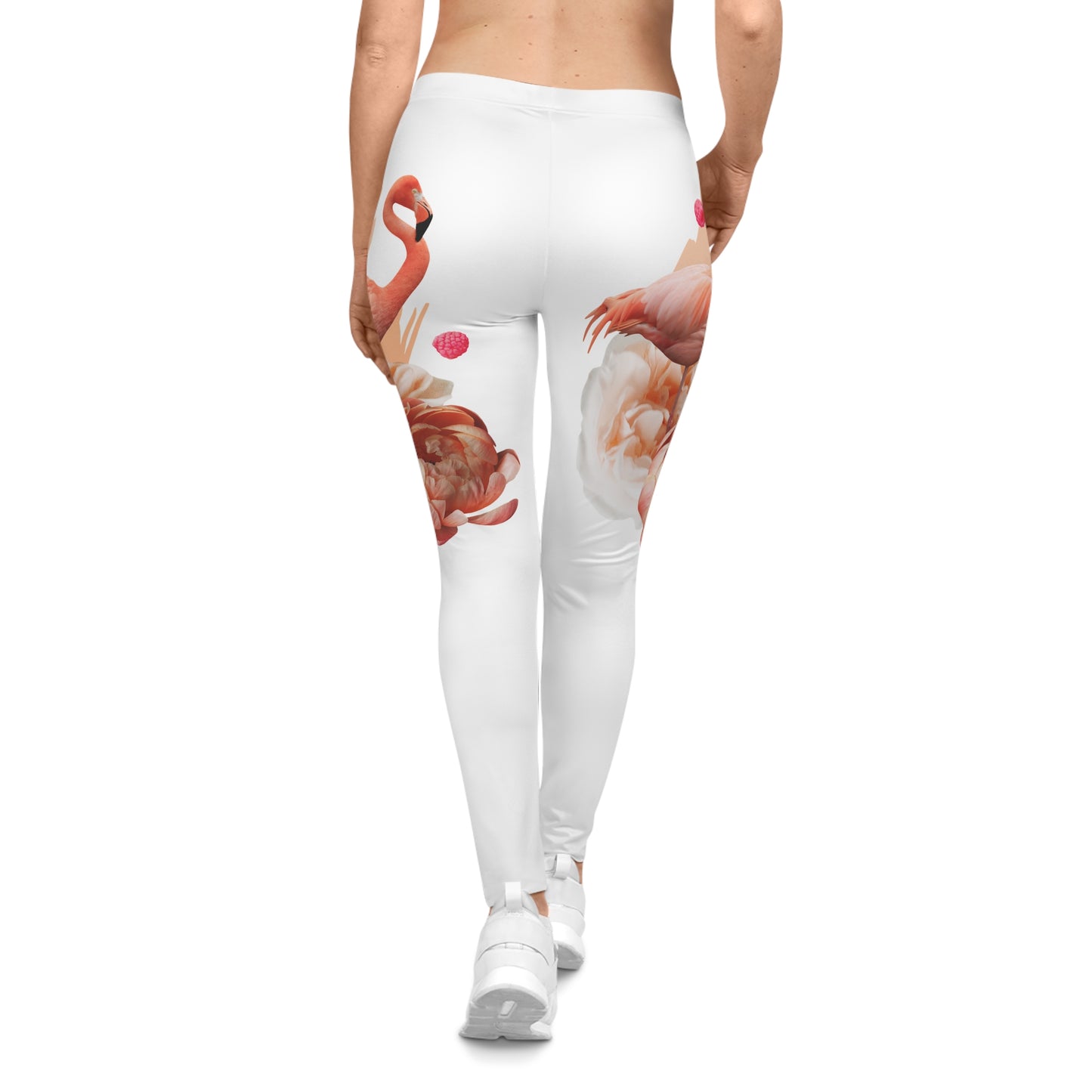 Flamingo Floral Women's Casual Leggings - Comfortable, Stylish Activewear for Everyday Wear