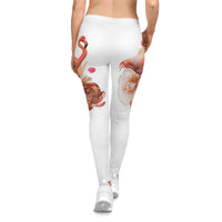 Flamingo Floral Women's Casual Leggings - Comfortable, Stylish Activewear for Everyday Wear