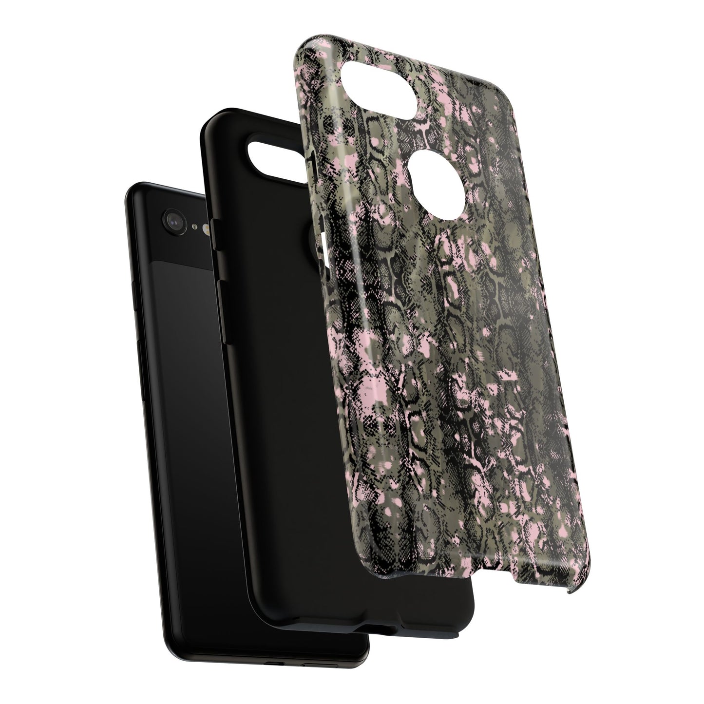 Stylish Snake Print Phone Case for Tough Protection