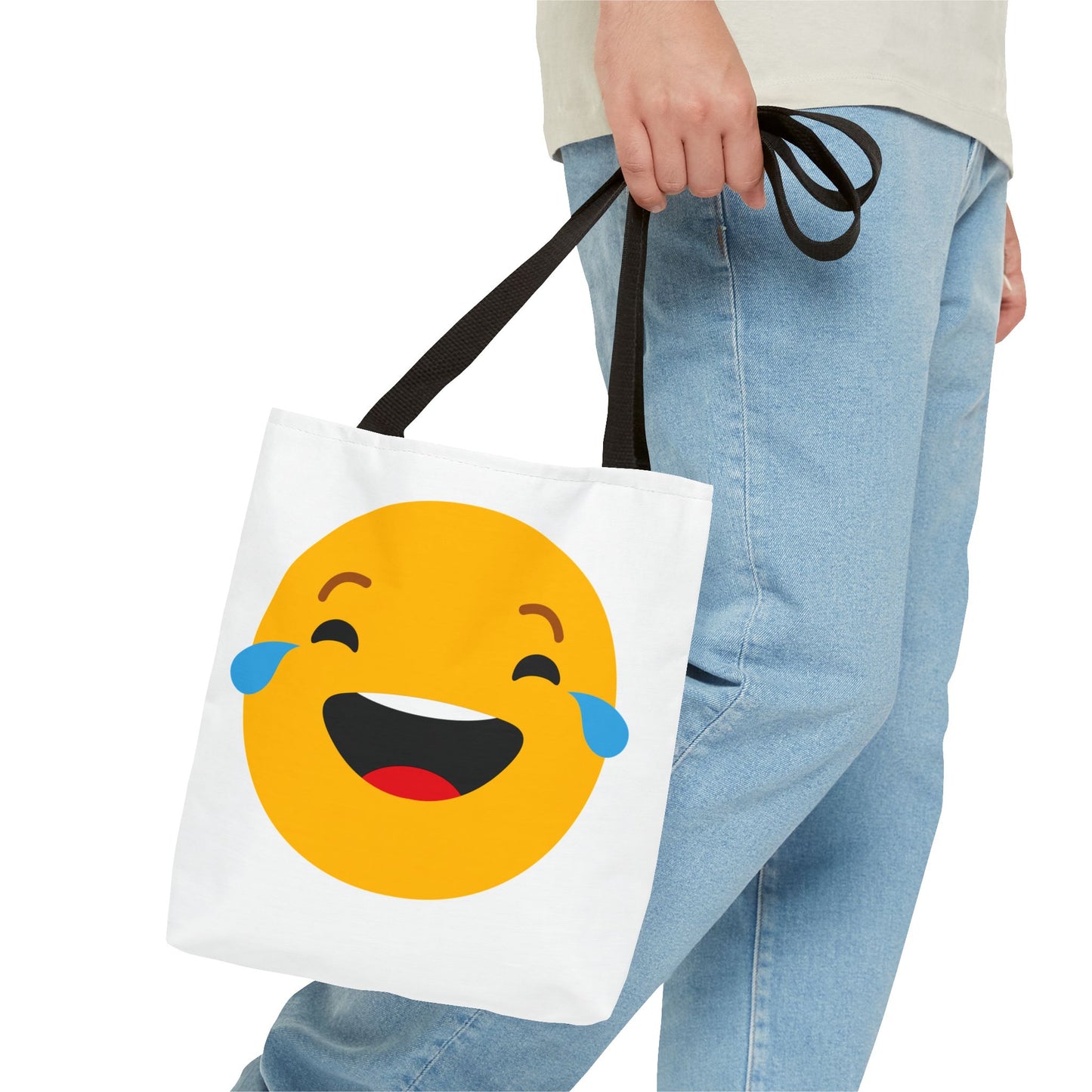 Funny Emoji Tote Bag - Smiling & Laughing Faces