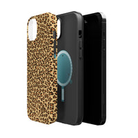 Leopard Print Magnetic Tough Case for iPhone – Bold Style, Rugged Protection  Make a fierce statement while keeping your iPhone safe with this stylish and durable magnetic tough case featuring a trendy leopard print design.