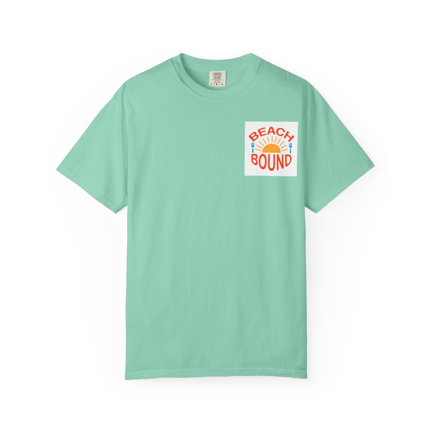 Beach Bound Unisex Garment-Dyed T-Shirt, Summer Vibes, Casual Wear, Beach Trip, Vacation Shirt, Outdoor Activities