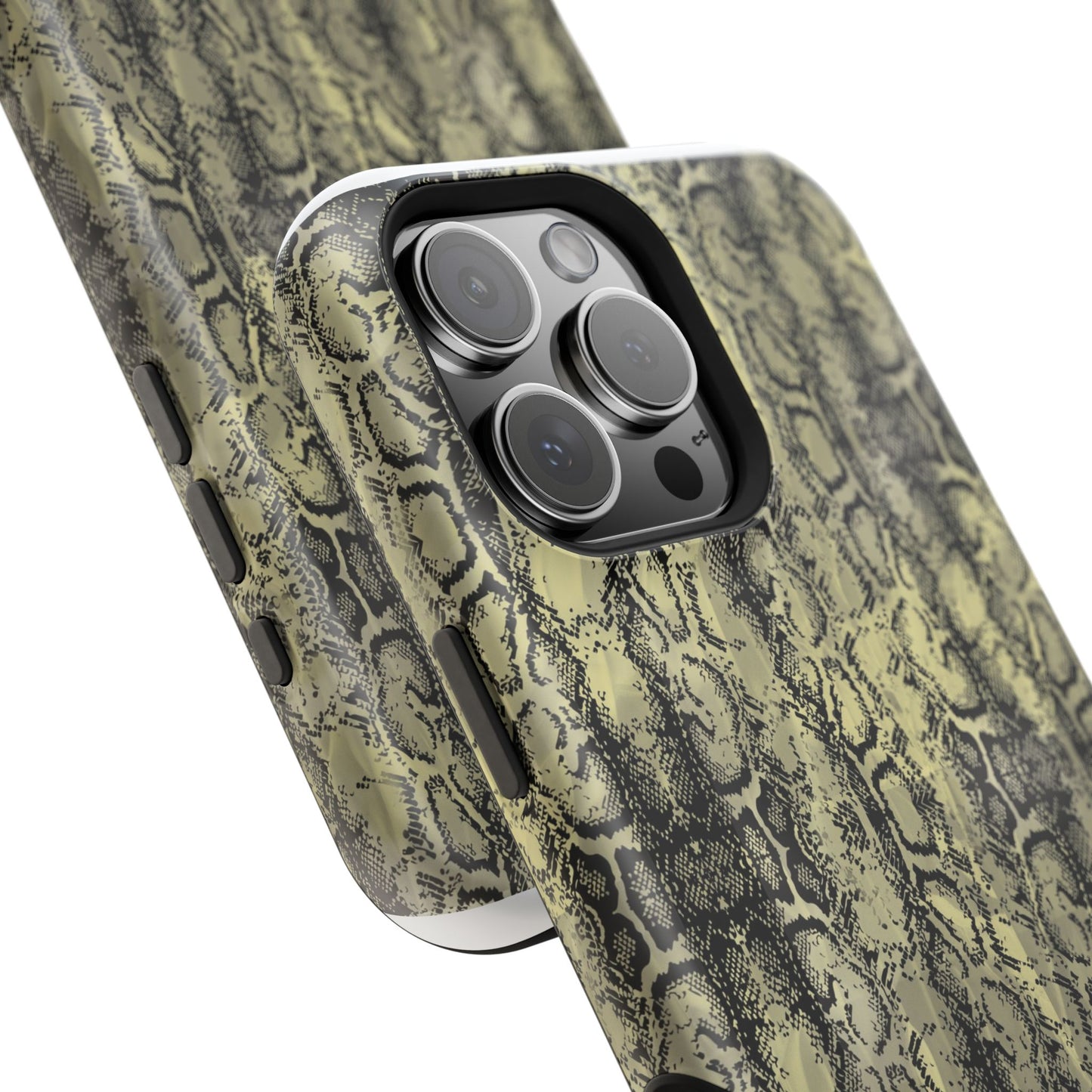 Stylish Snake Skin Magnetic Tough Case - Durable Protection for Your Phone