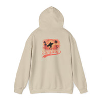 Surfing Vibes Hooded Sweatshirt, Beachwear, Gift for Surfers, Summer Fashion, Casual Wear, Coastal Style