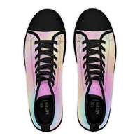 Pastel Gradient Women's High Top Sneakers - Stylish, Comfortable, and Perfect for Casual Wear