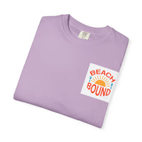 Beach Bound Unisex Garment-Dyed T-Shirt, Summer Vibes, Casual Wear, Beach Trip, Vacation Shirt, Outdoor Activities