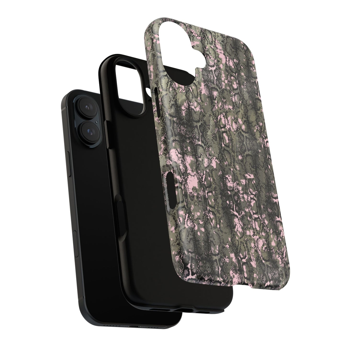 Camo Snake Pattern Phone Case – Rugged Protection Meets Bold Style  Turn heads while protecting your phone with this fierce camo snake pattern case—where urban edge meets outdoor grit.