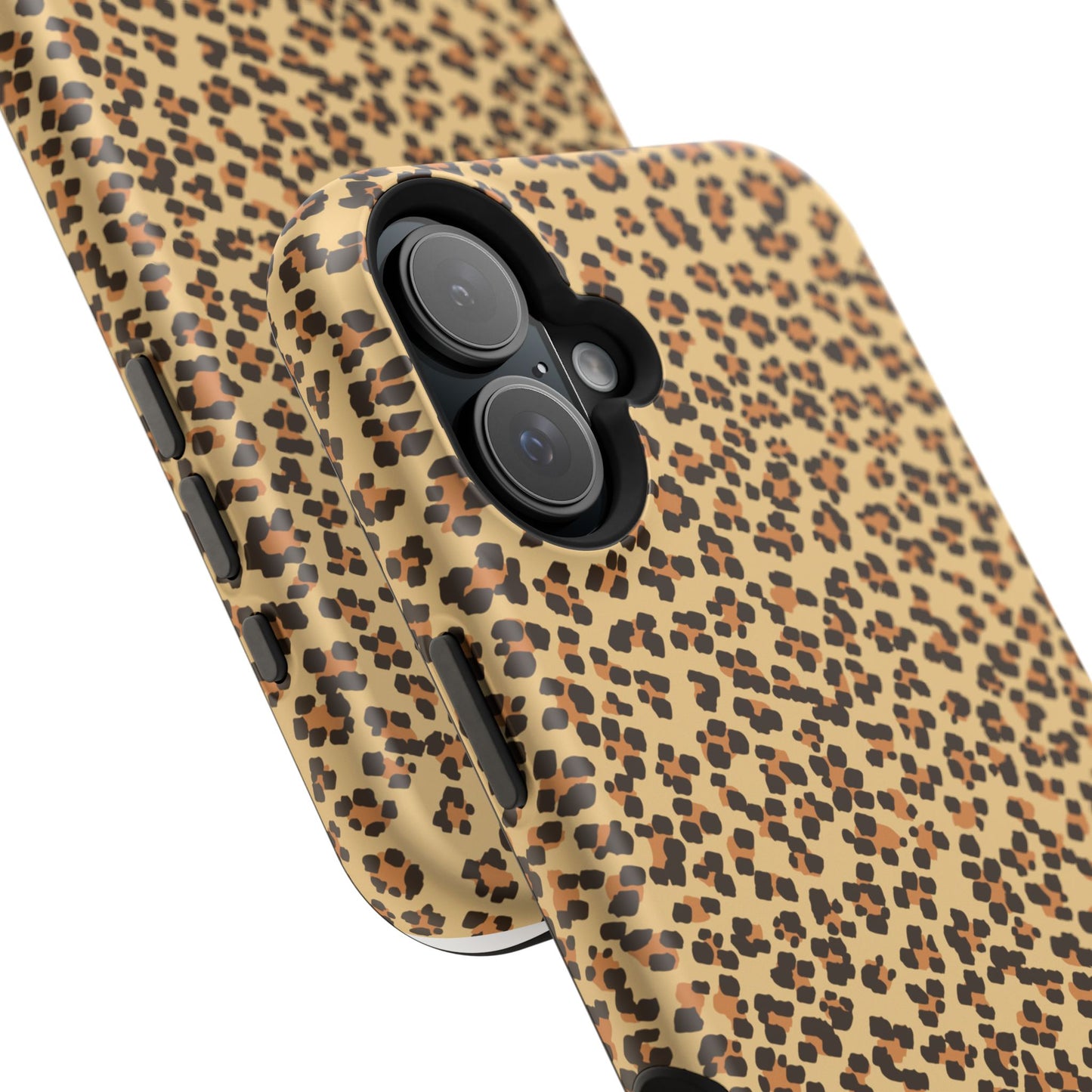 Leopard Print Magnetic Tough Case for iPhone – Bold Style, Rugged Protection  Make a fierce statement while keeping your iPhone safe with this stylish and durable magnetic tough case featuring a trendy leopard print design.