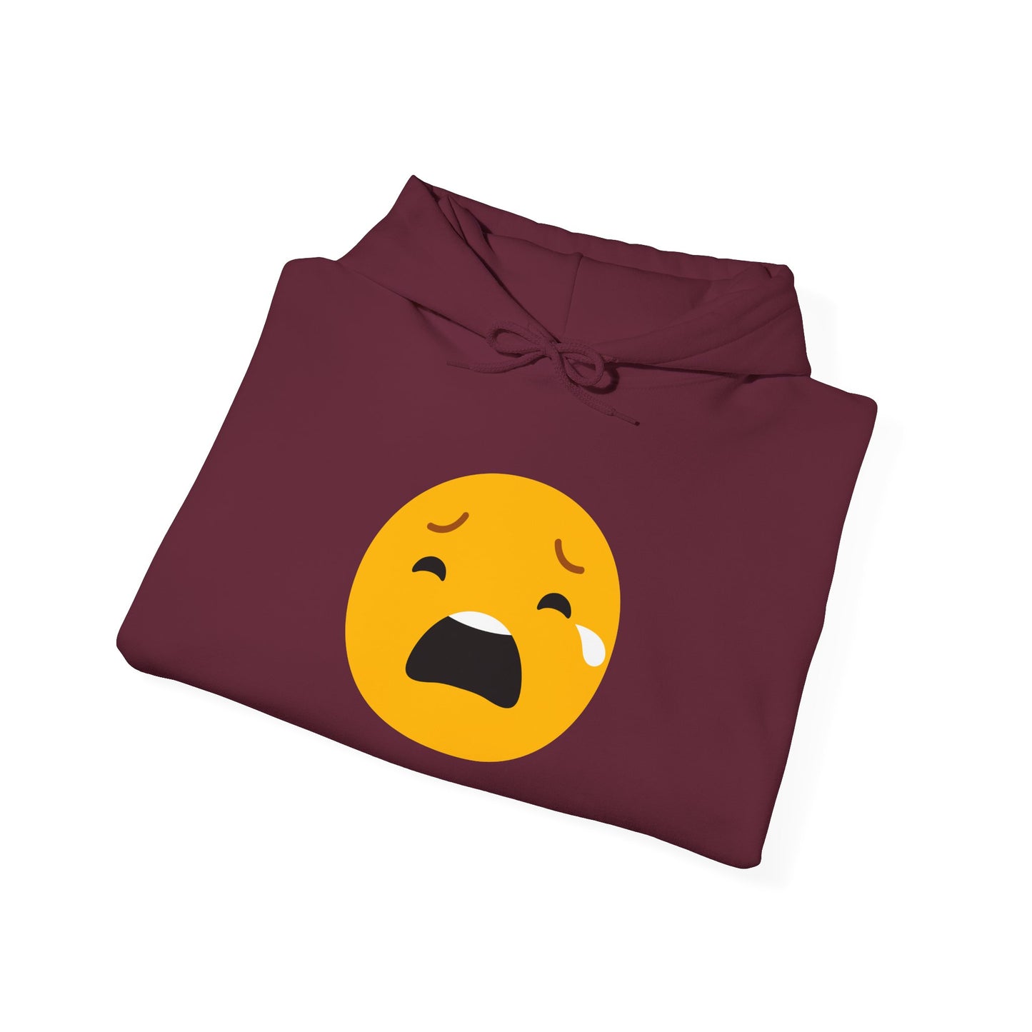 Unisex Heavy Blend™ Sad Emoji Hoodie - Cozy & Expressive Sweatshirt