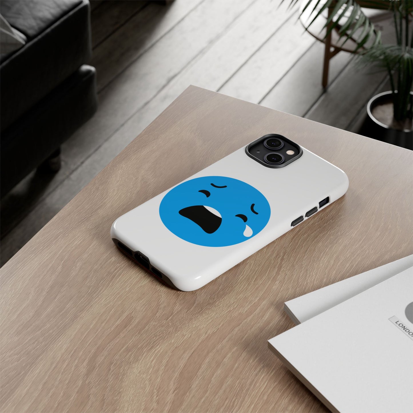 Funny Sad Face Phone Case - Tough and Stylish