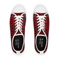 Bold Striped Low Top Sneakers for Women, Trendy Casual Footwear, Summer Style, Statement Sneakers, Gift for Her