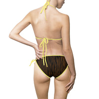 Trendy Women's Tiger Striped Bikini Swimsuit