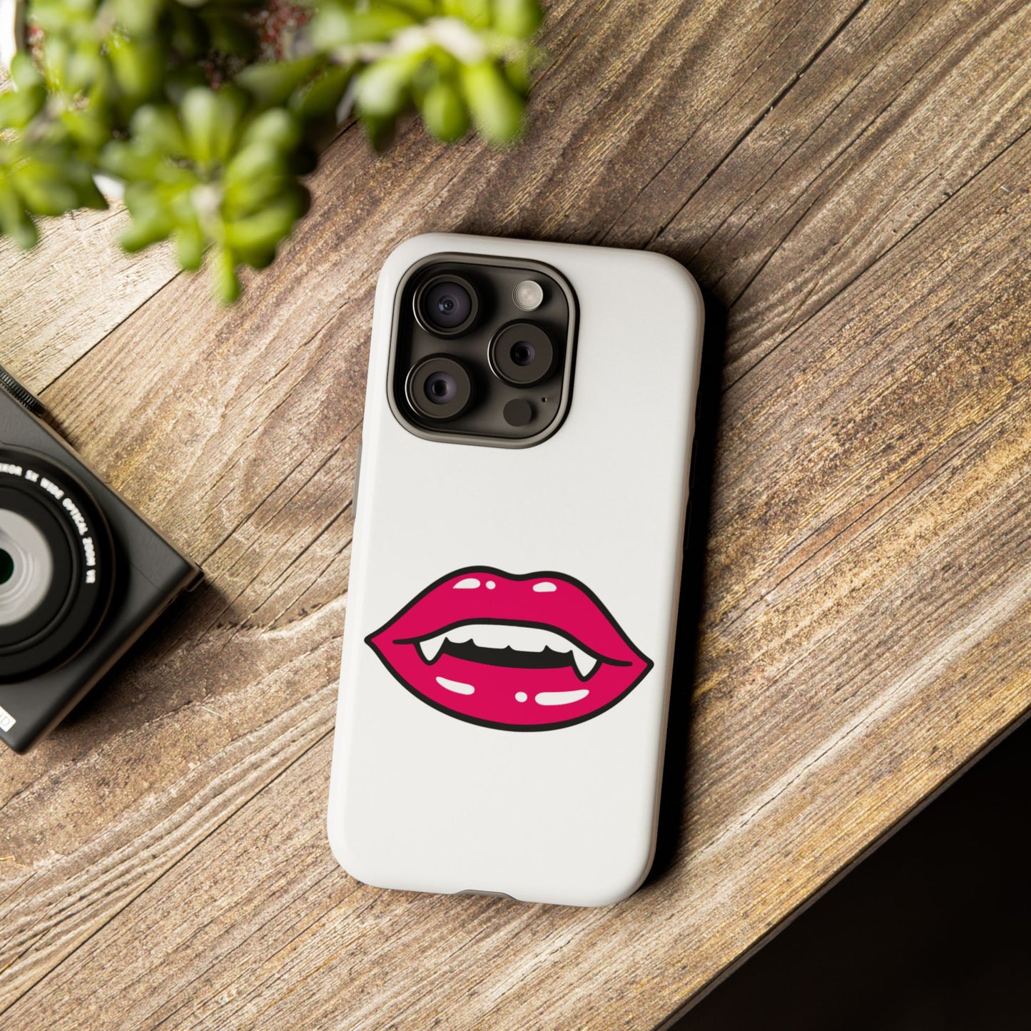 Vampire Mouth Phone Case - Tough Cases for Halloween, Gift for Spooky Lovers, Quirky Phone Accessories, Fun Tech Gear