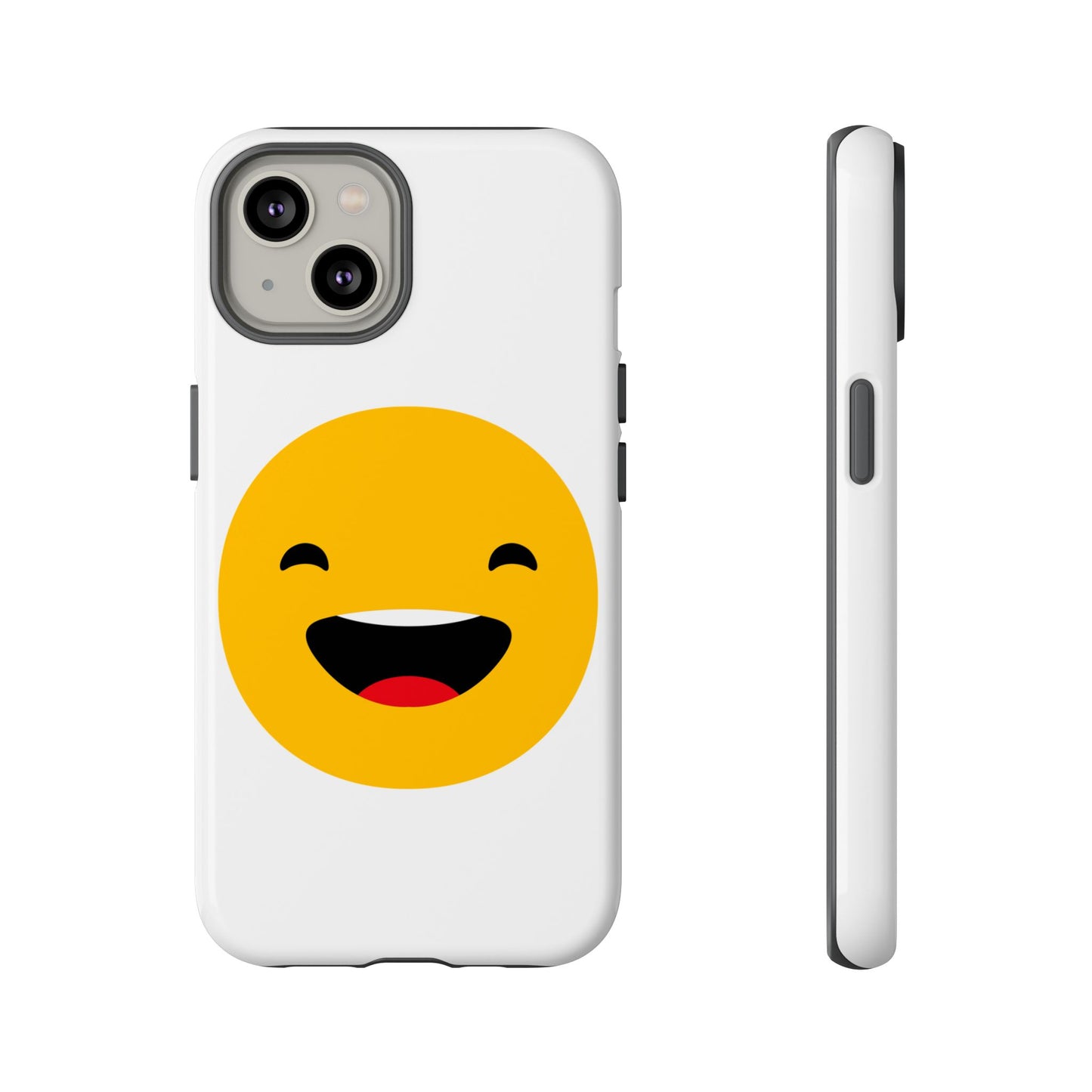 Happy Face Tough Phone Case - Durable Protection with Smile Design