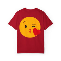 Unisex Emoji Love T-shirt - Playful Kiss & Wink Design