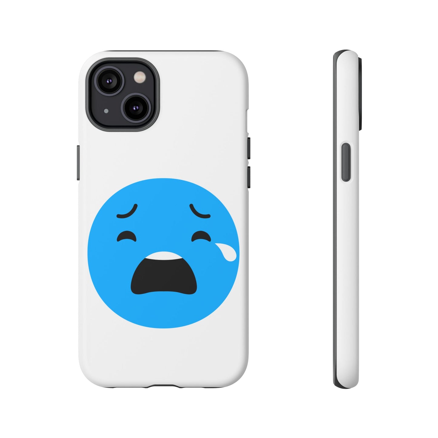 Funny Sad Face Phone Case - Tough and Stylish