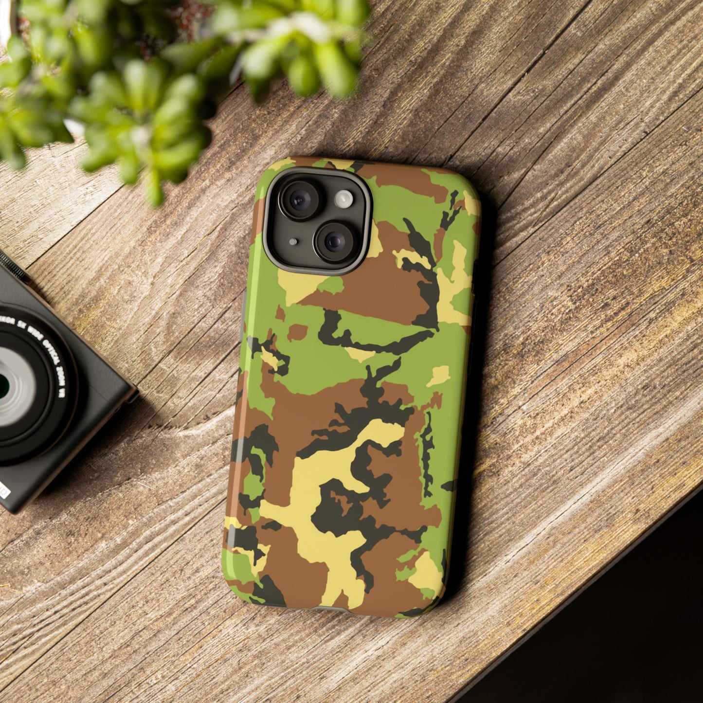 Camo Tough Phone Case - Durable Military Style Cover for Adventure Lovers