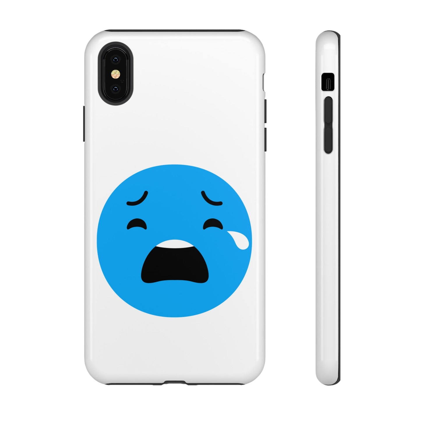 Funny Sad Face Phone Case - Tough and Stylish