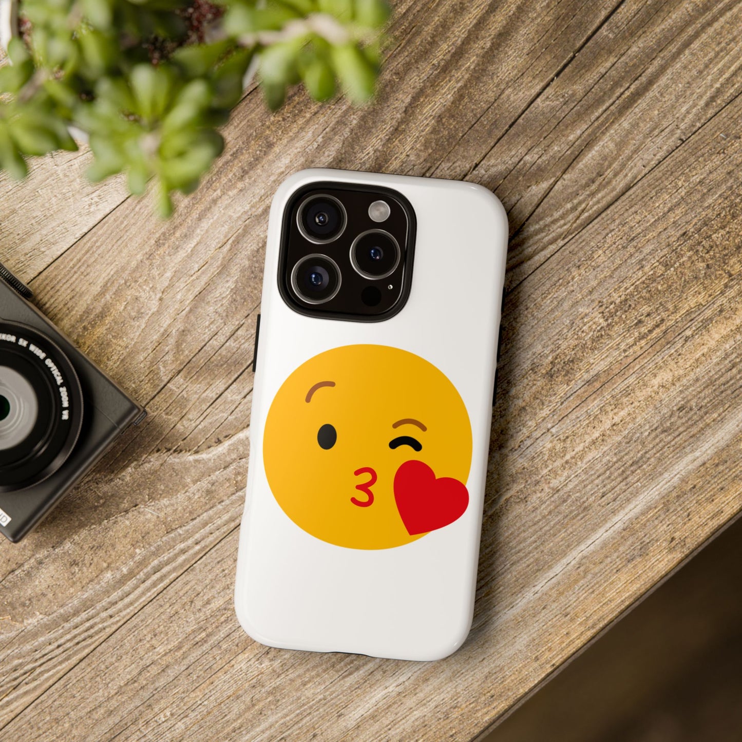 Cute Emoji Phone Case - Kissy Face Design for Stylish Protection