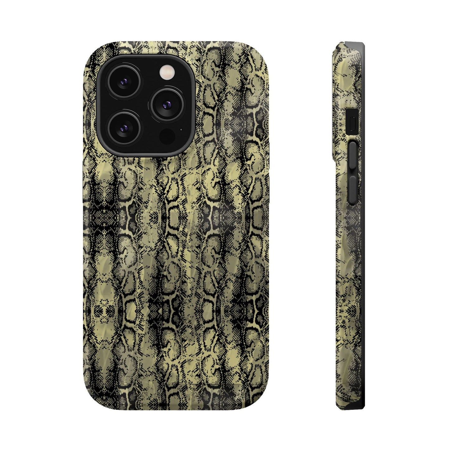 Stylish Snake Skin Magnetic Tough Case - Durable Protection for Your Phone